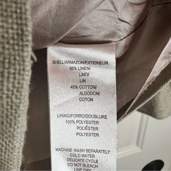 Kensie Linen Blend Boho Jacket Stylish Arms, Size 6. Super Flattering! - Picture 6 of 6